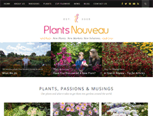 Tablet Screenshot of plantsnouveau.com